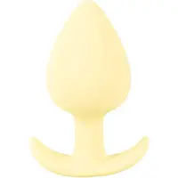 Cuties Silikonový anální kolík Yellow Pastel 8,4 cm