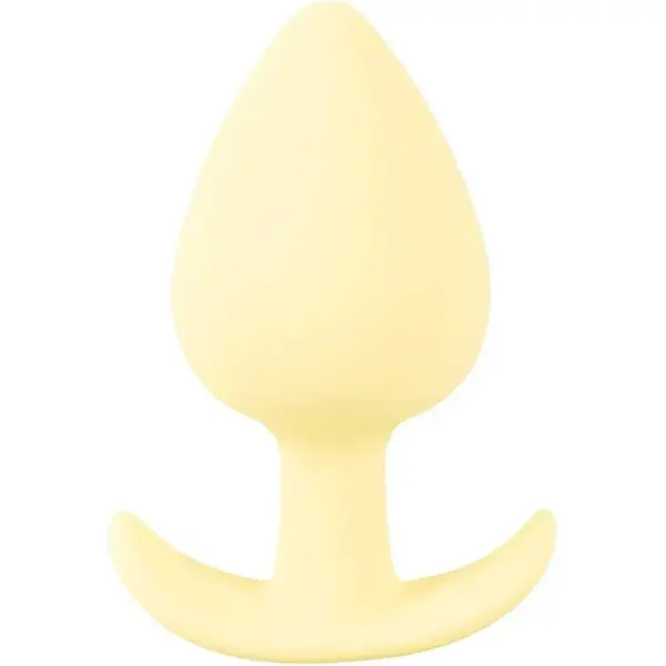 Cuties Silikonový anální kolík Yellow Pastel 8,4 cm