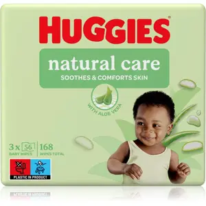 Huggies Natural Care čisticí ubrousky 3x56 ks