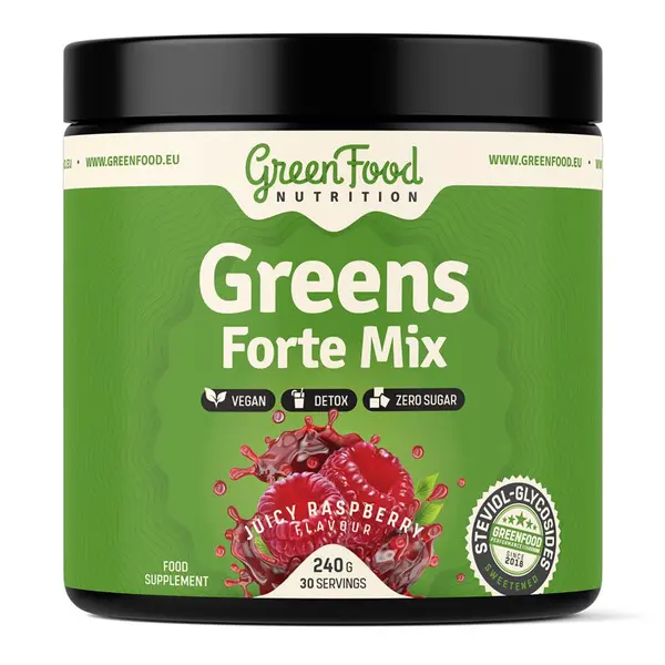 GreenFood Nutrition Greens Forte Mix juicy raspberry 240 g