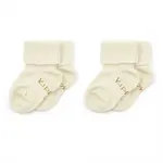 KipKep dětské ponožky Stay-on-Socks 0-6m 2páry Off White
