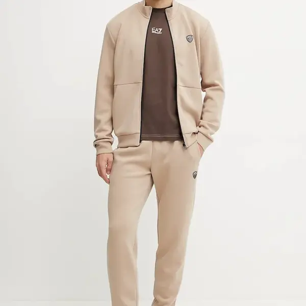 Tepláková souprava EA7 Emporio Armani černá barva