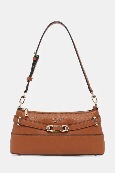 Kabelka Guess SILVYE hnědá barva, HWBG95 27170