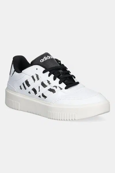 Sneakers boty adidas Courtblock Bold bílá barva, JI2210