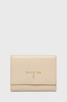 Kožená peněženka Patrizia Pepe béžová barva, CQ7081 L001