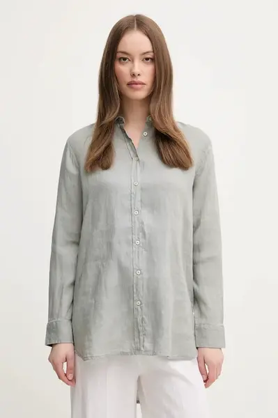 Lněná košile United Colors of Benetton