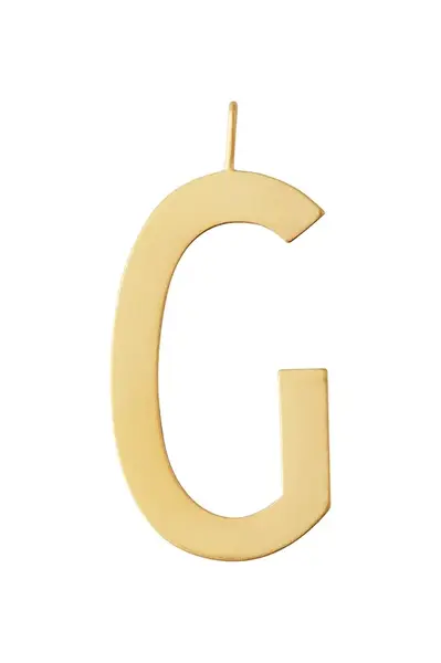 Pozlacený stříbrný přívěsek Design Letters