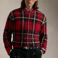 Vlněný svetr Polo Ralph Lauren pánský, červená barva, hřejivý, 710949292