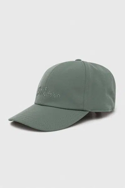 Kšiltovka Jack Wolfskin Baseball zelená barva, s aplikací, 1900675
