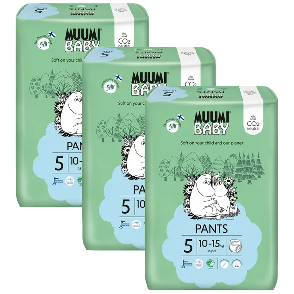 Muumi Baby Pants 5 10–15 kg eko kalhotky 114 ks
