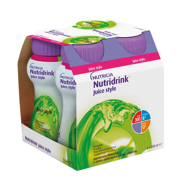 Nutridrink Juice style s příchutí jablečnou 4x200 ml