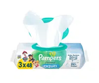 Pampers Harmonie Aqua vlhčené ubrousky 3x48 ks