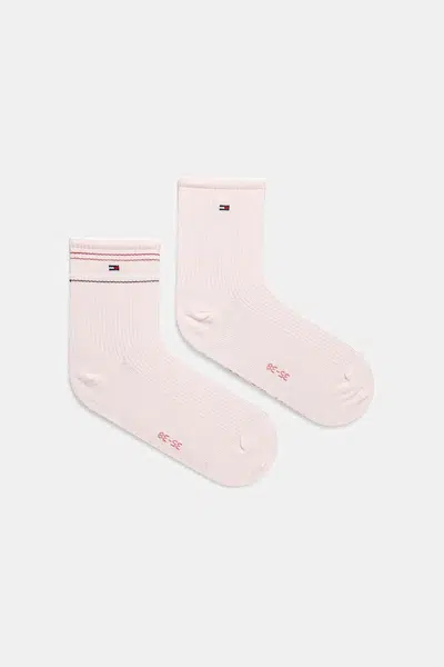 Ponožky Tommy Hilfiger 2-pack dámské, růžová barva, 701232614