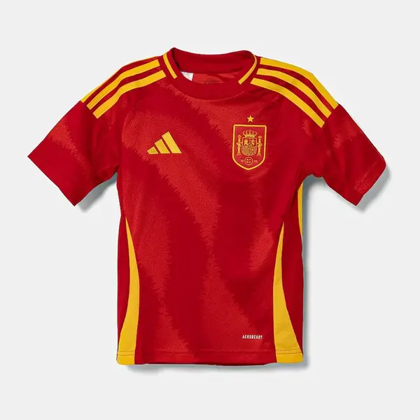 Dětské tričko adidas Performance červená barva, IP9351