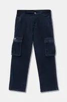 Dětské manšestrové kalhoty Guess tmavomodrá barva, N4BB01 WFPPA