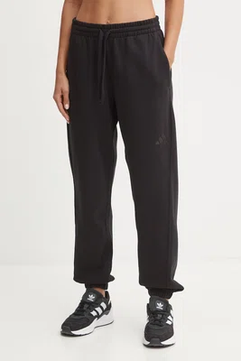 Tepláky adidas ALL SZN černá barva, hladké, IW1024