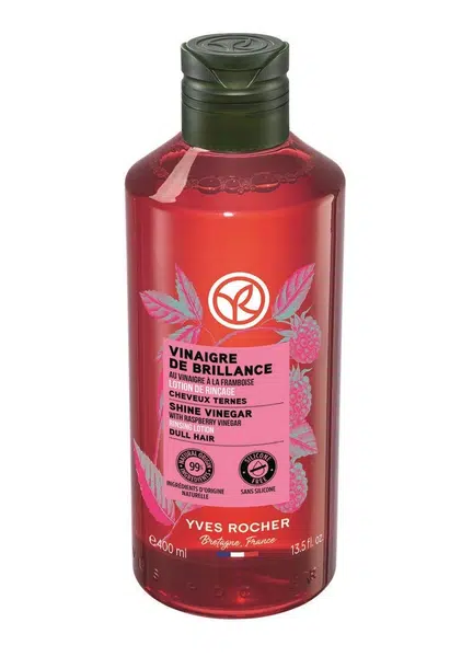 Yves Rocher Malinový ocet pro lesklé vlasy 400 ml