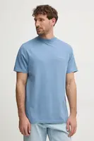 Bavlněné tričko Samsoe Samsoe Norsbro modrá barva, s potiskem, M20300010