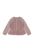 Dětský bavlněný kardigan Konges Sløjd CABBY FRILL CARDIGAN GOTS