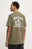 Bavlněné tričko adidas Originals Wabash zelená barva, s potiskem, JP4476