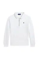 Dětská mikina Polo Ralph Lauren bílá barva, hladká, 323958157001