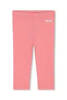 Dětské legíny Kenzo Kids růžová barva, hladké, K60474
