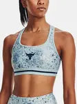 Modrá dámská podprsenka Under Armour UA Project Rock Bra Printed