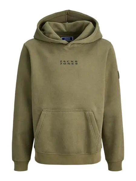 Jack & Jones Junior Mikina 'JCOPOINT'  kaki / čierna