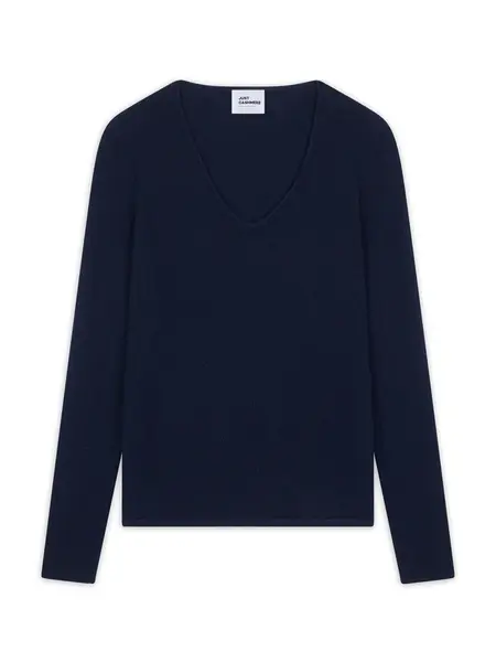 JUST CASHMERE Sveter 'Joan'  námornícka modrá