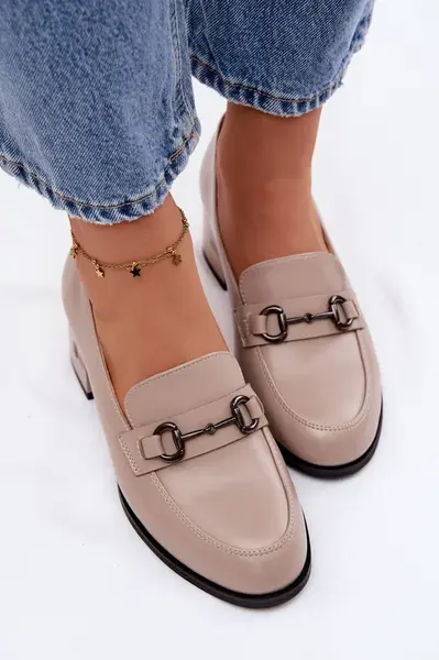 Dámské kožené lodičky s podpatkem Vinceza