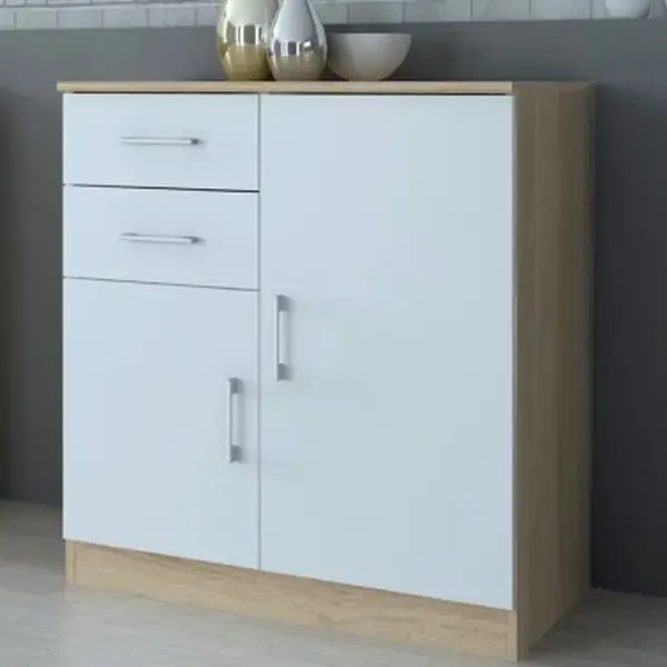 Komoda Universal, dub sonoma/bílá