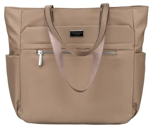 Prostorná dámská shopper kabelka Luna, béžová