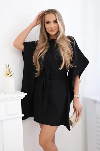 Šaty batwings Oversize černé