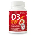 NUTRICIUS Vitamín D3 400IU pro děti jahoda 90 tablet
