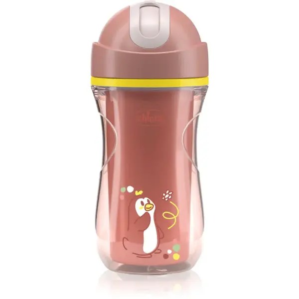 Chicco Sport Cup 14m+ hrnek s brčkem Pink 266 ml