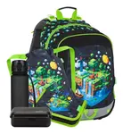 Školský set Bagmaster ALFA 26 B Set L Pixel World