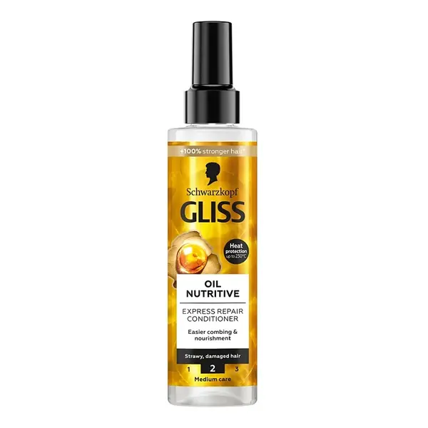 GLISS KUR express balsam oil nutrit, 200ml žltí