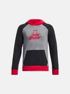 Under Armour Pulover UA Rival Fleece Script CB HD-BLK - Kluci