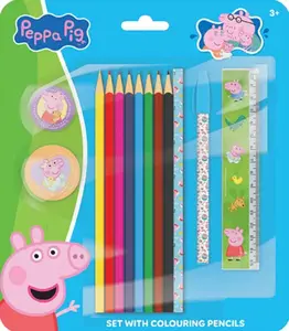 Prasátko Peppa - Set s pastelkami