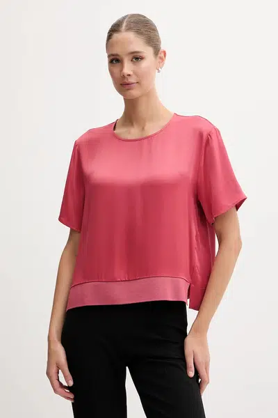 Halenka Sisley dámská, růžová barva, hladká, 52BZLQ093
