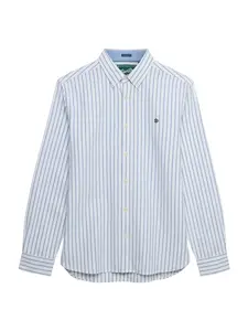 Superdry & Co Košeľa  námornícka modrá / biela
