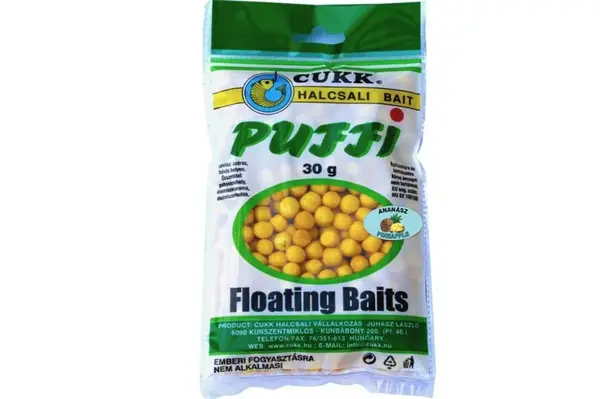 Cukk puffi small 30g 8mm - 12mm - ananás