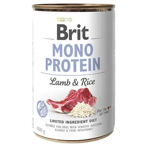 BRIT Mono Protein Lamb & Rice konzerva pro psy 400 g