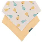 Petite&Mars Bandana Luke 3m+ bryndák Beige Pears&Intense Ochre 1 ks