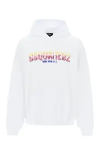 Bílá mikina Dsquared2 s kapucí