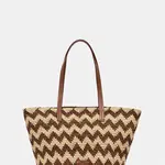 Kabelka Missoni Big Tote Raffia béžová barva, MI10065R
