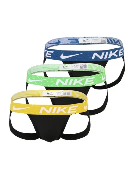 NIKE Underwear Nohavičky  modrá / žltá / svetlozelená / čierna