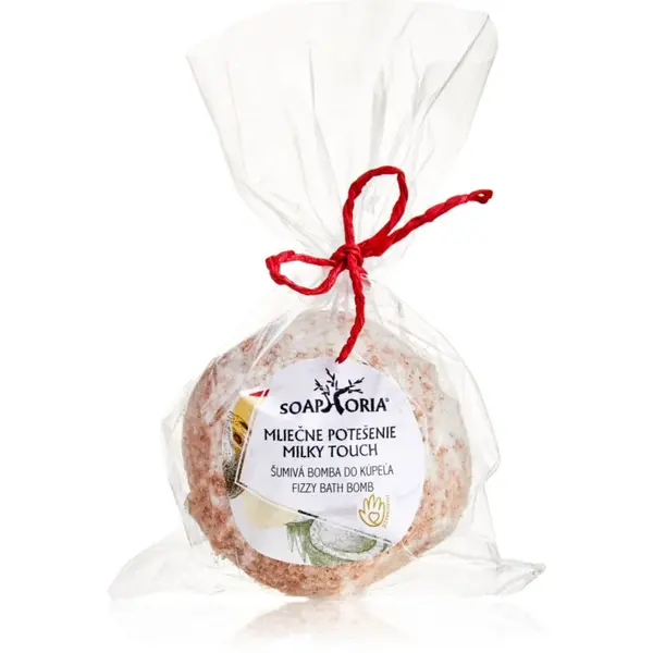 Soaphoria Milky Touch Fizzy Bath Bomb regeneračný kúpeľový balistik so spevňujúcim účinkom 85 g