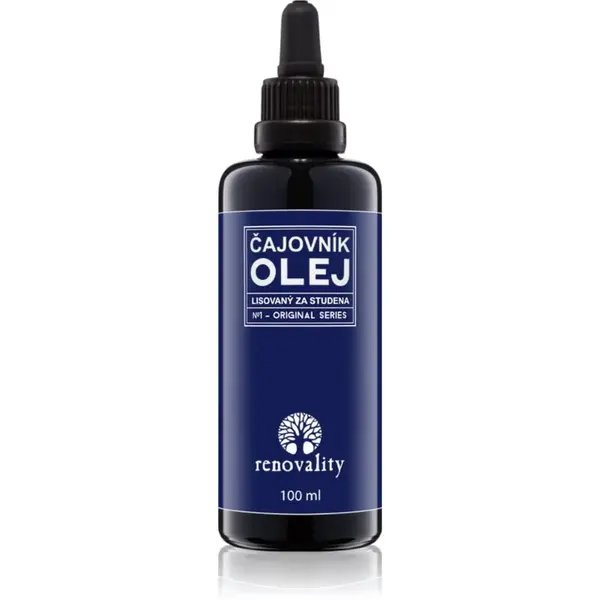 Renovality Original Series Čajovník olej lisovaný za studena pleťový olej pre zrelú pleť 100 ml