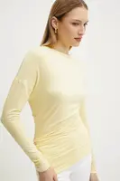 Halenka MAX&Co. dámská, žlutá barva, hladká, 2516941012200